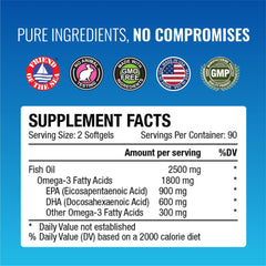 Approved Science Omega-3MD two-bottles pack for a six-month supply