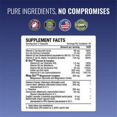 Approved Science Restlex bottle back label with GMP and third-party testing notes.