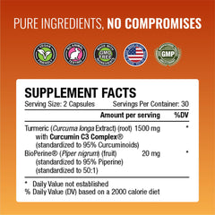Approved Science Turmeric MD outer carton shows six-month supply for convenience.