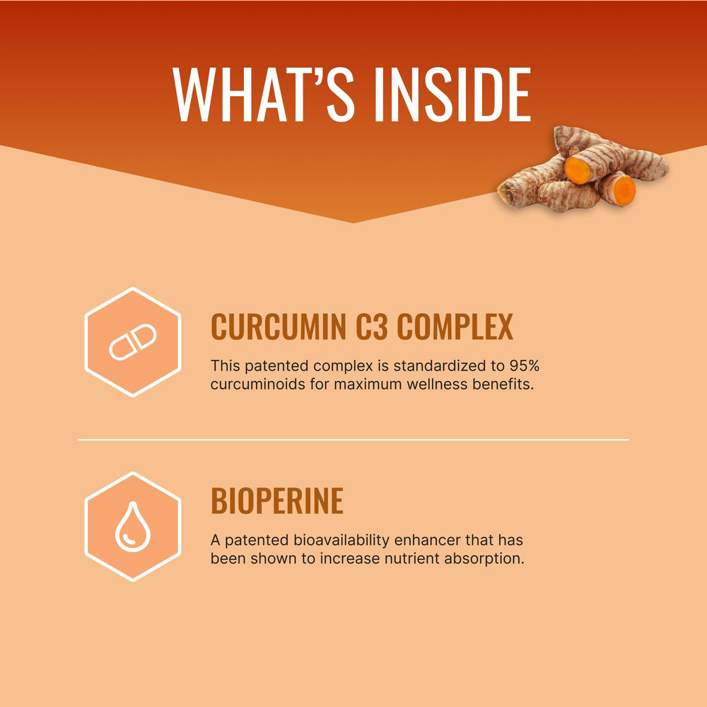 Approved Science Turmeric MD bottle label highlighting C3 complex curcuminoids.
