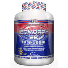 APS Nutrition Isomorph 28 bottle front highlighting a high-protein formula for post-workout fueling