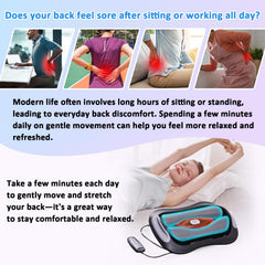 Aptin heated back massager shows three warmth levels to ease tense muscles.