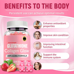 AQILUN Korean collagen gummies packaging emphasizing premium ingredients.