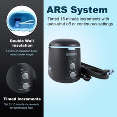 Aqua Relief hot water therapy pad close-up for soothing heat at home.