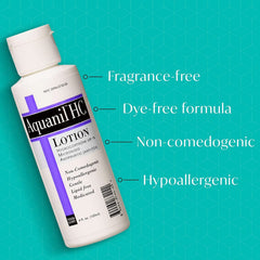 Aquanil HC Lotion texture swirl indicating gentle hydration