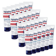 Aquaphor Healing Ointment travel-size tube shown for portable skin protection