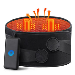 Arace cordless heating pad front view showing wireless warmth for the back