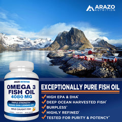 Certification logos on Arazo Nutrition omega-3 packaging verifying trusted sourcing