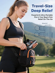 arboleaf massage gun with five heads targets neck, shoulders, back, legs