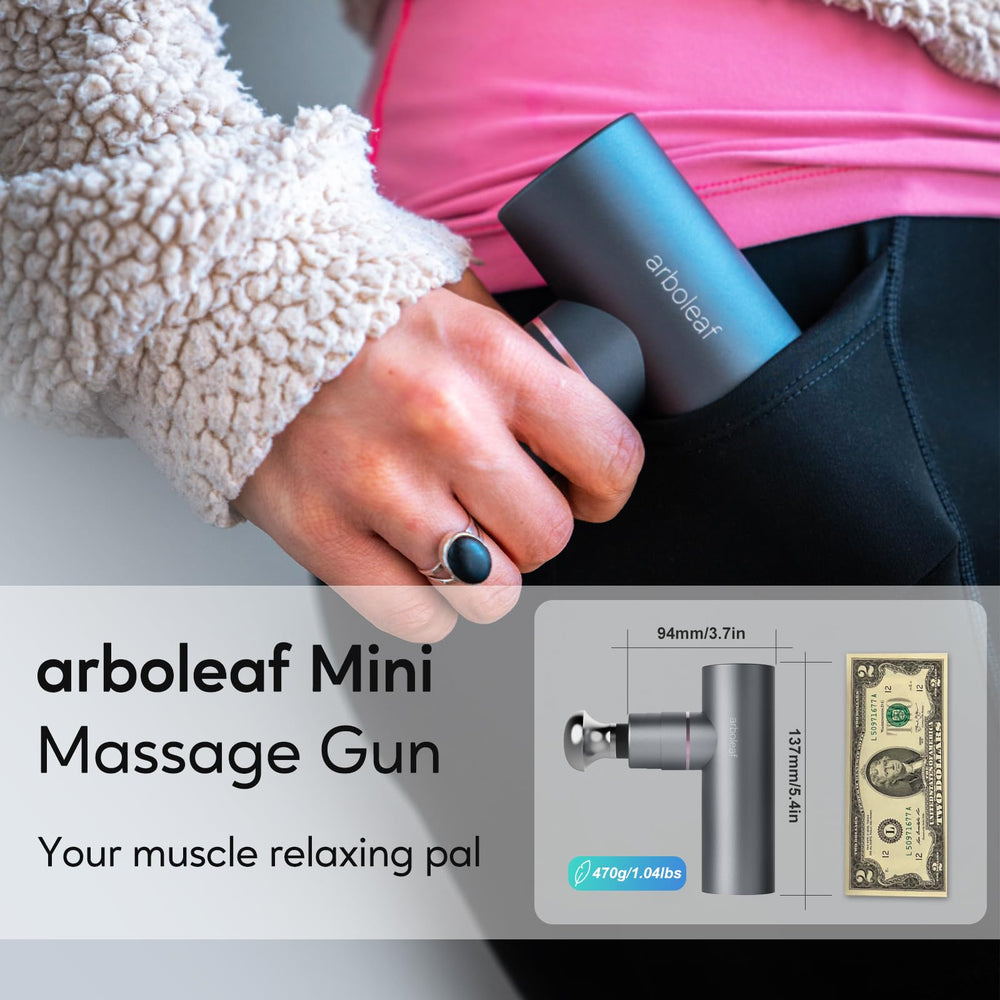 Arboleaf massage gun speed-settings demonstrating versatile adjustments for different muscles