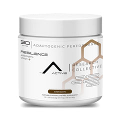 ARC Resilience powder in tin label showing premium blend for daily focus
