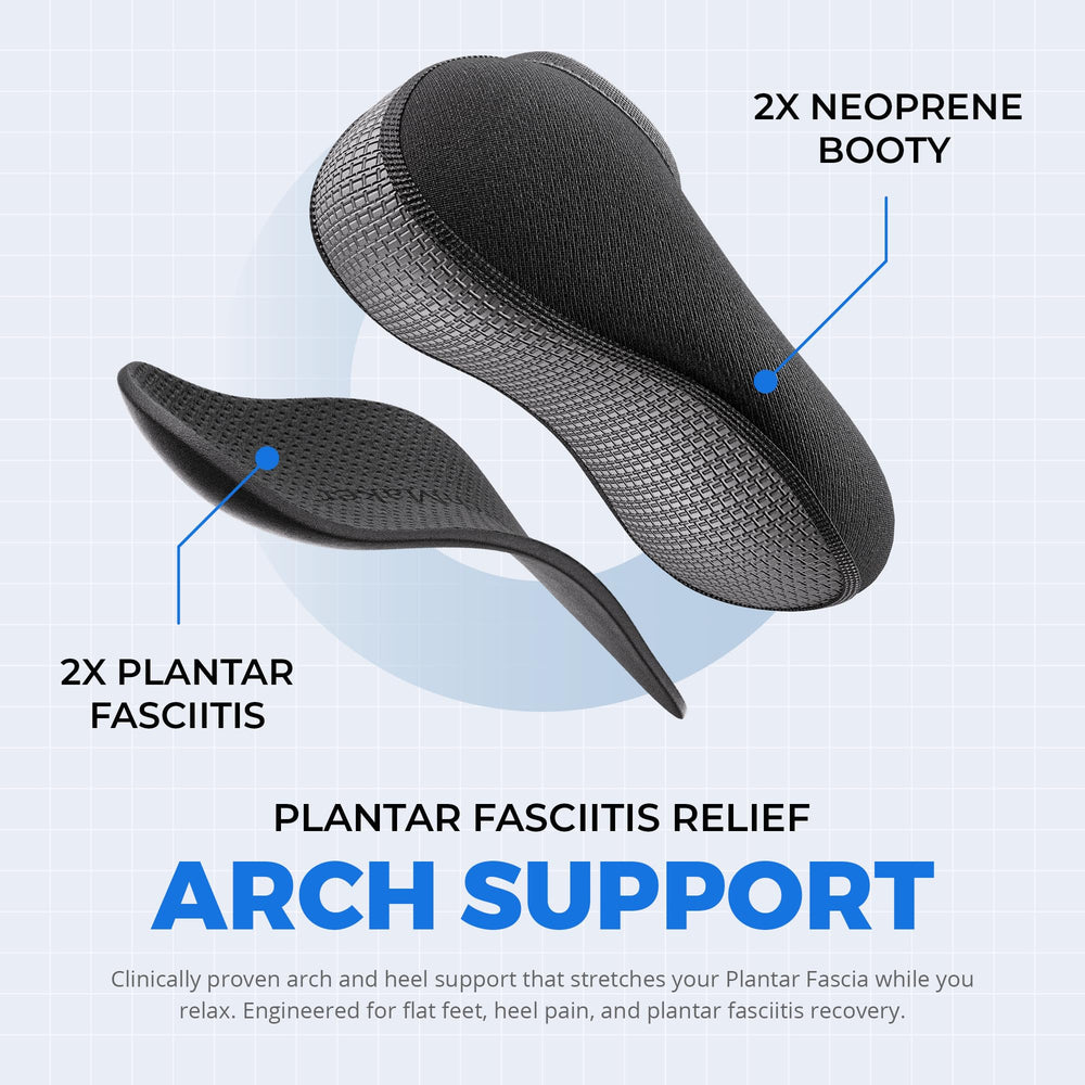 Archmaker heel and arch support insole relieves burning and pressure during daily activities.