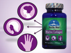 Arctic Star Marine Collagen label with vitamin C infusion for support