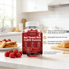 Ardocme Lunessa red yeast rice ingredients panel for transparent nutrition.