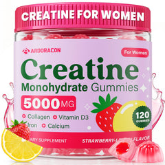 ARDORACON Creatine Women bottle front highlights a sugar-free, gym-ready supplement.