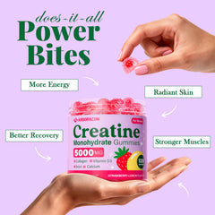 ARDORACON Creatine Women label close-up reveals collagen and minerals for daily energy and bones.