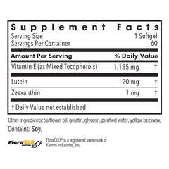 ARG Lutein 20 mg capsules close-up highlighting carotenoids for retina support