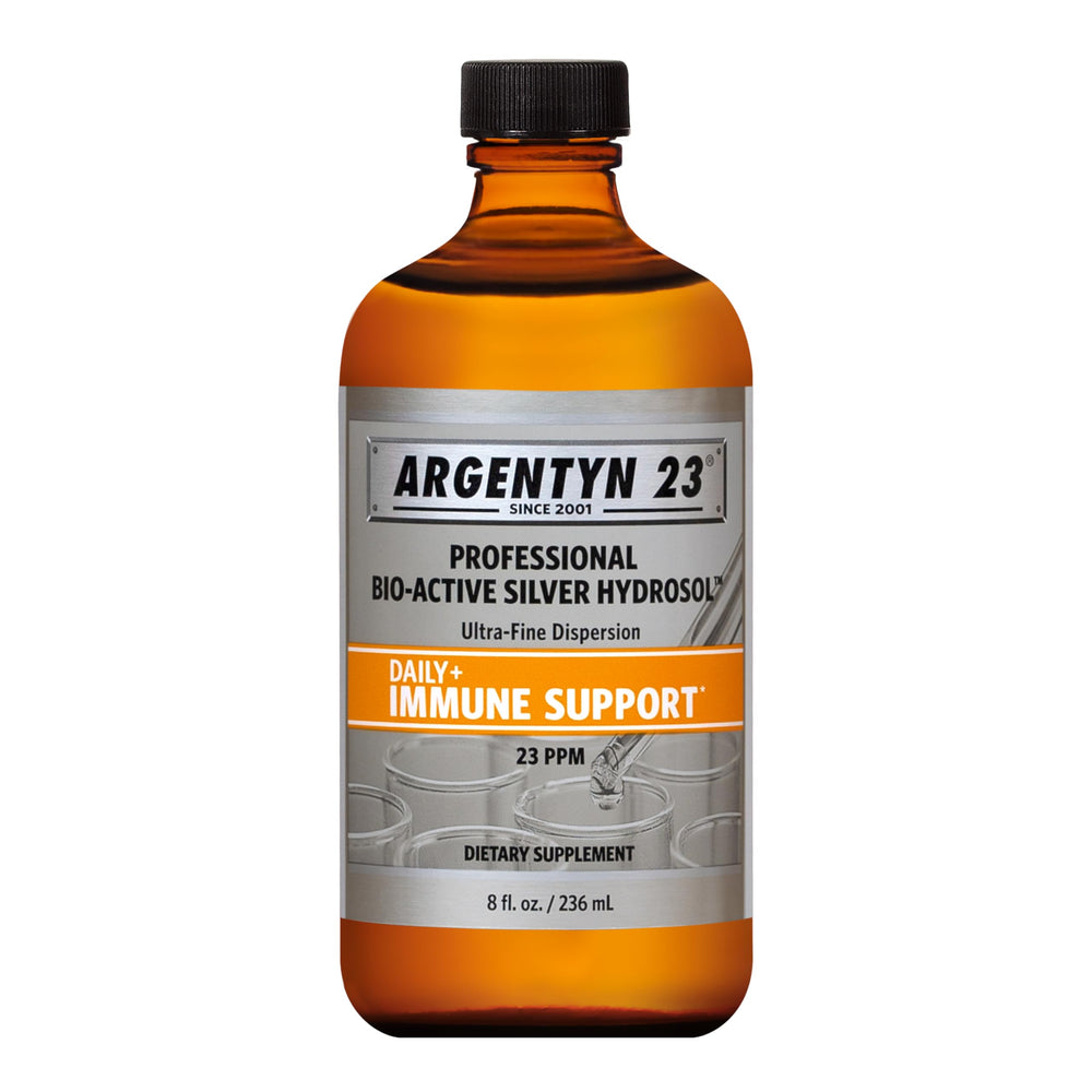 Argentyn 23 bottle pour demonstrates precise daily dosage