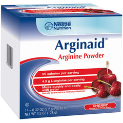 Arginaid Arginine powder dissolving in water for quick daily nutrition support.