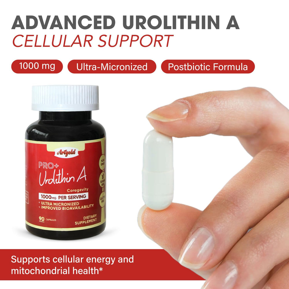 Arigold Urolithin A Pro daily wellness capsules for consistent use
