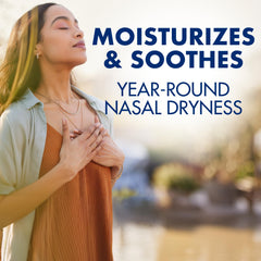 Arm & Hammer Simply Saline Mist bottle side highlights aloe vera ingredient for soothing nasal passages.