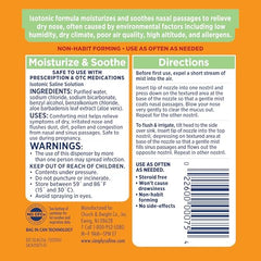 Arm & Hammer Simply Saline Mist storage pouch included for travel.