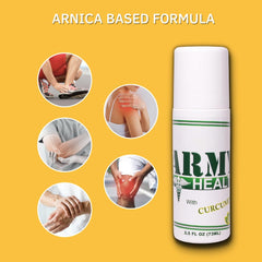 ARMY HEALTH roll-on glucosamine detail highlighting joint-friendly ingredients.