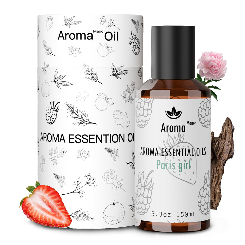 Aroma Manor Paris Girl bottle pour shows premium diffuser oil ready for diffusion.