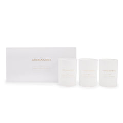 Aroma360 Chandelier Paris Collection Candles in a trio setup for elegant ambiance