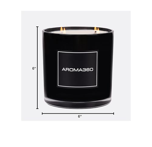 Aroma360 Escapade candle with ocean and jasmine middle notes for soothing room vibes.