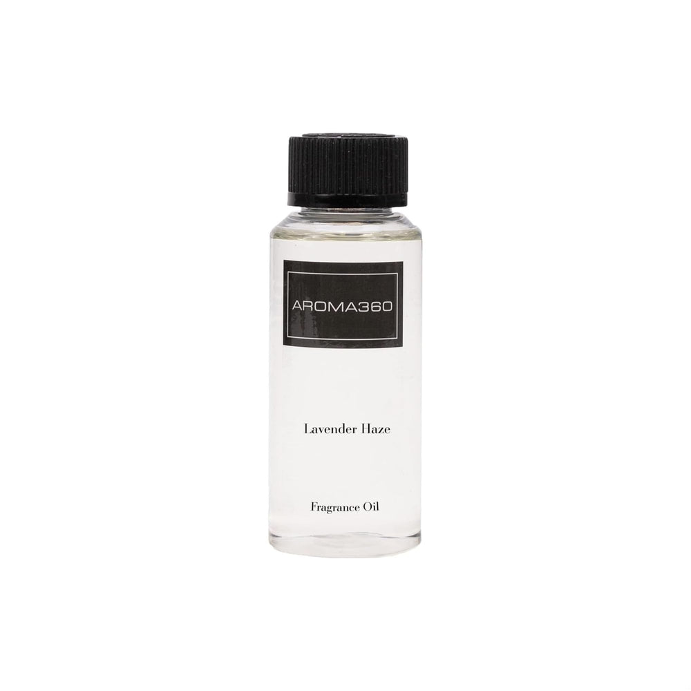 Aroma360 Lavender Haze bottle for calming, diffused fragrance in any room