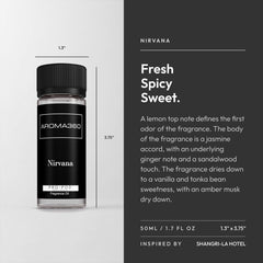 Aroma360 Nirvana Pro Pod 50ml lemon essence note for bright spaces.