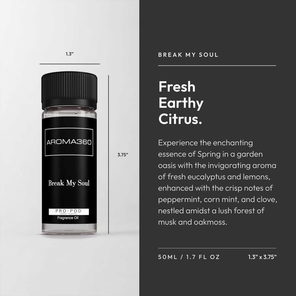 Aroma360 Pro Pod corn mint note for a revitalizing scent in any room.