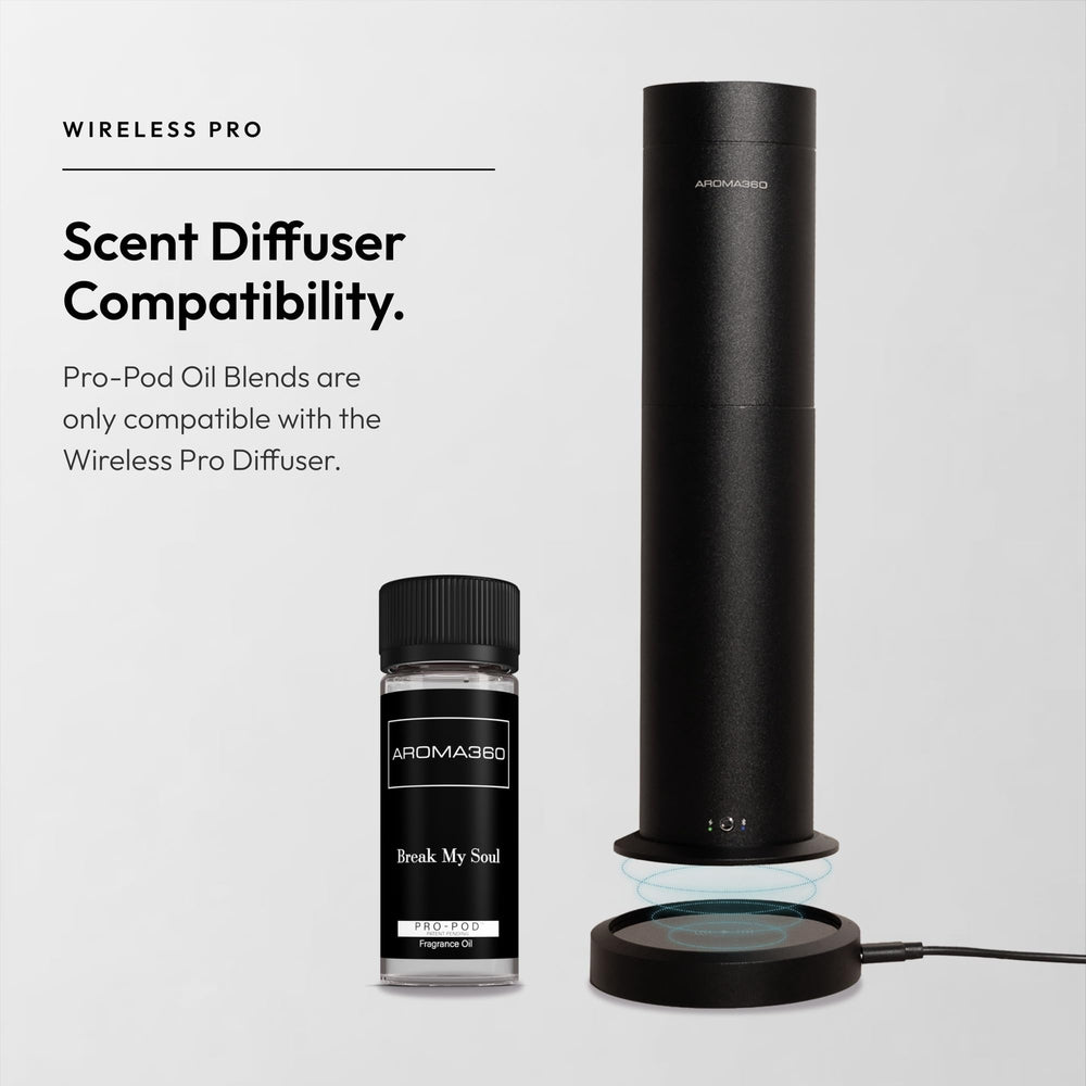 Living room scene showcasing Aroma360 Pro Pod enhancing hotel-like luxury at home.