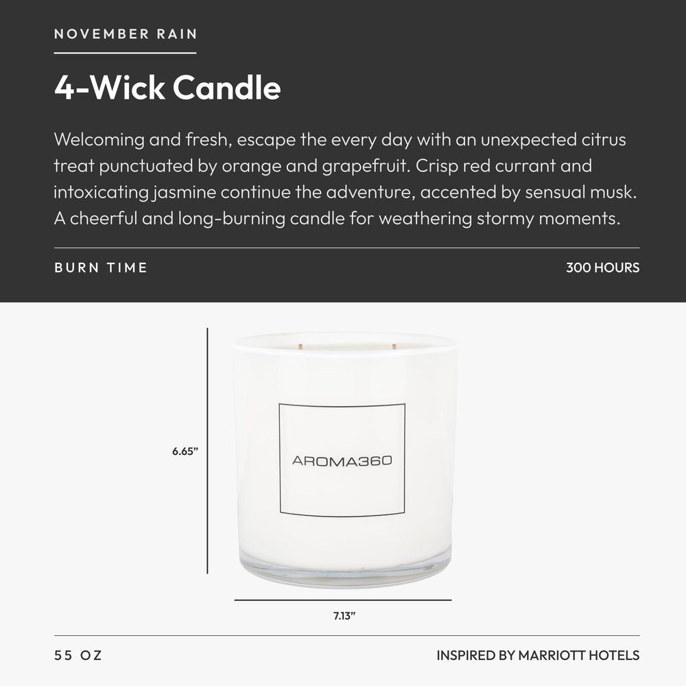 Aroma360 soy wax candle delivering a clean burn and long-lasting fragrance