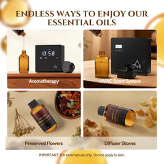 Pour action shot of Aromadd Bergamot Coastal diffuser oil for precise, mess-free fragrance release.