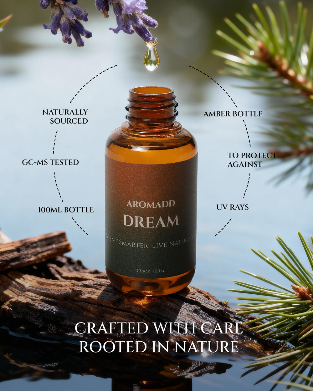 Aromadd Dream bedside-table setup with soft fragrance for relaxation.