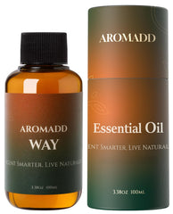 AROMADD Way Diffuser Oil bottle front view enhancing room ambiance