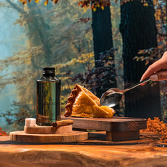 AROMAPLAN Apple Pie diffuser collection on a display stand