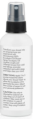 Aromasong compact 4oz bottle on shelf, convenient for travel.