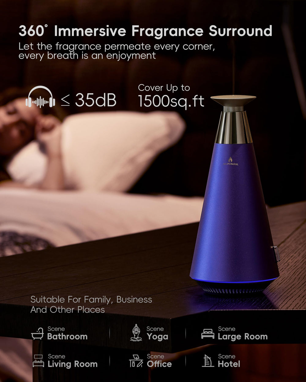 AROMASOUL hotel diffuser packaging is gift-ready and ready to share.