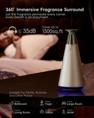 AROMASOUL diffuser in a room setting for large space coverage