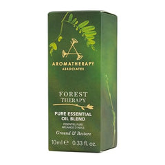 Aromatherapy Associates Forest Therapy cypress leaves in view, promoting balance and calm during daily routines.