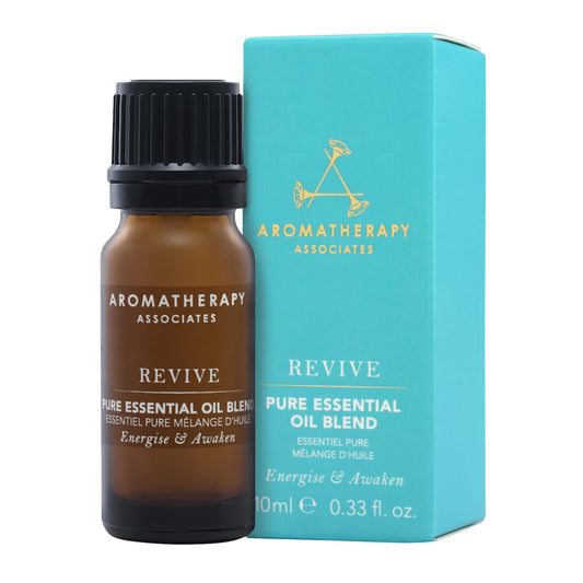 Revive energizing essential oil blend bottle closeup