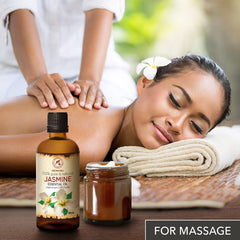 AROMATIKA Jasmine Essential Oil shower-gel-mix enhances routine with fragrant boost.