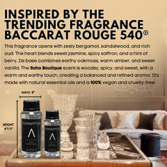 Aromatter bergamot sandalwood oud notes evoke sophisticated living spaces.