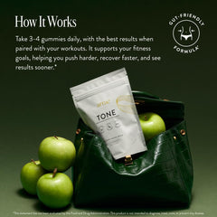 Arrae Tone Gummies serving count close-up for daily use