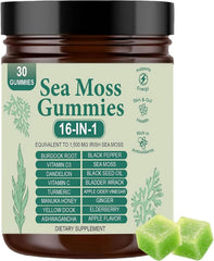 ARSYCHLL Sea Moss Gummies bottle front — tasty daily supplement for energy and wellness.