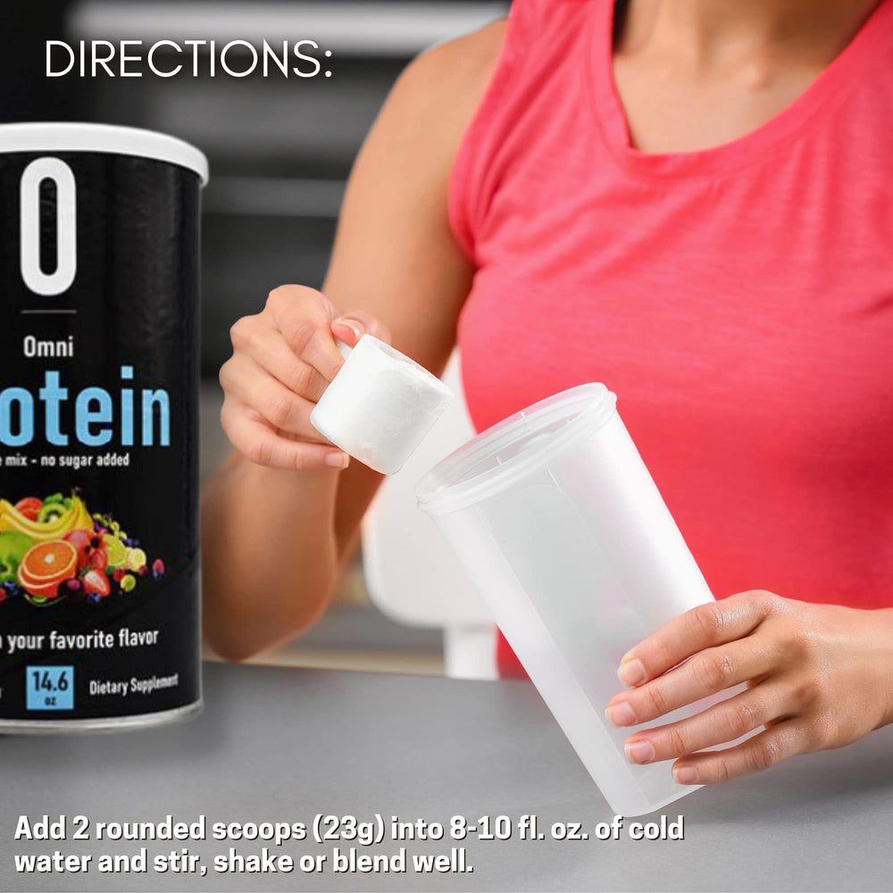 Artist Unknown Omnipro Protein Shake Mix nutrition panel highlights protein content.