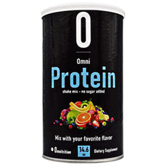 Artist Unknown Omnipro Protein Shake Mix tub with unflavored formula for versatile shakes.